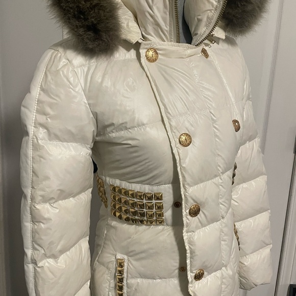 Faith clothing off white puffer jacket size S - Picture 2 of 6